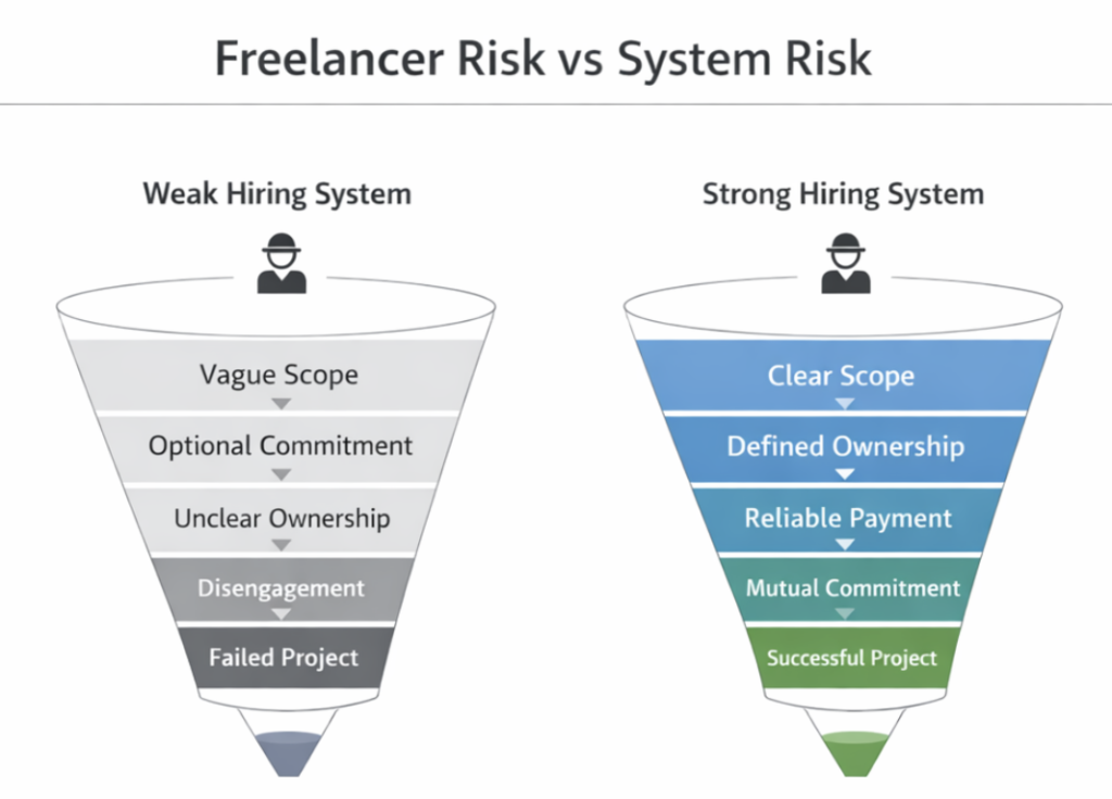 freelancer risk vs system risk
